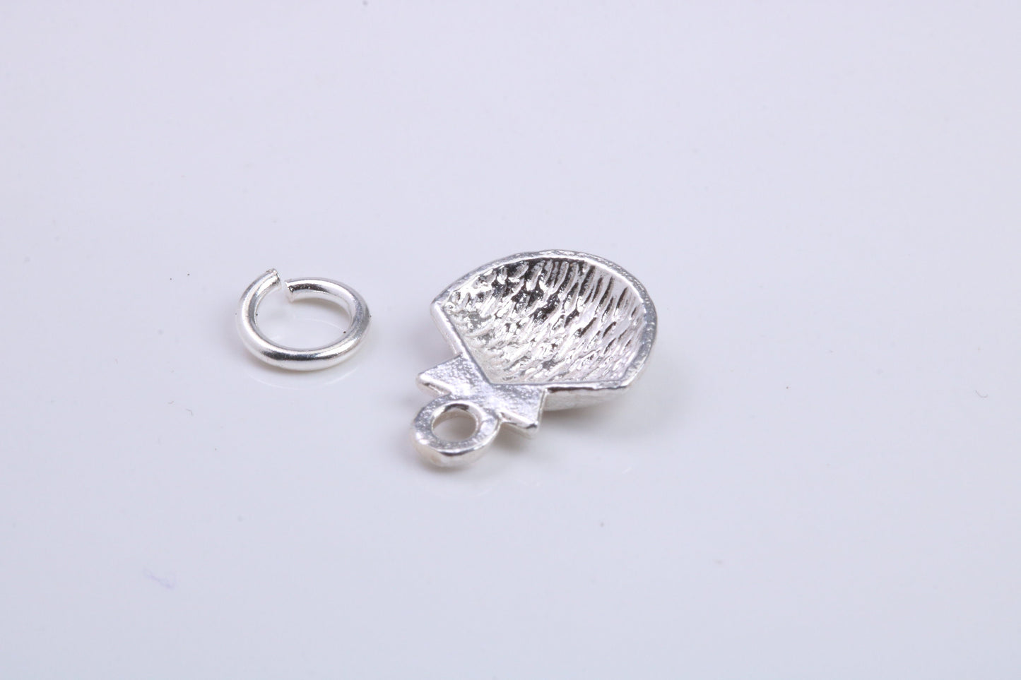 Sea Shell Charm, Traditional Charm, Made from Solid 925 Grade Sterling Silver, Complete with Attachment Link