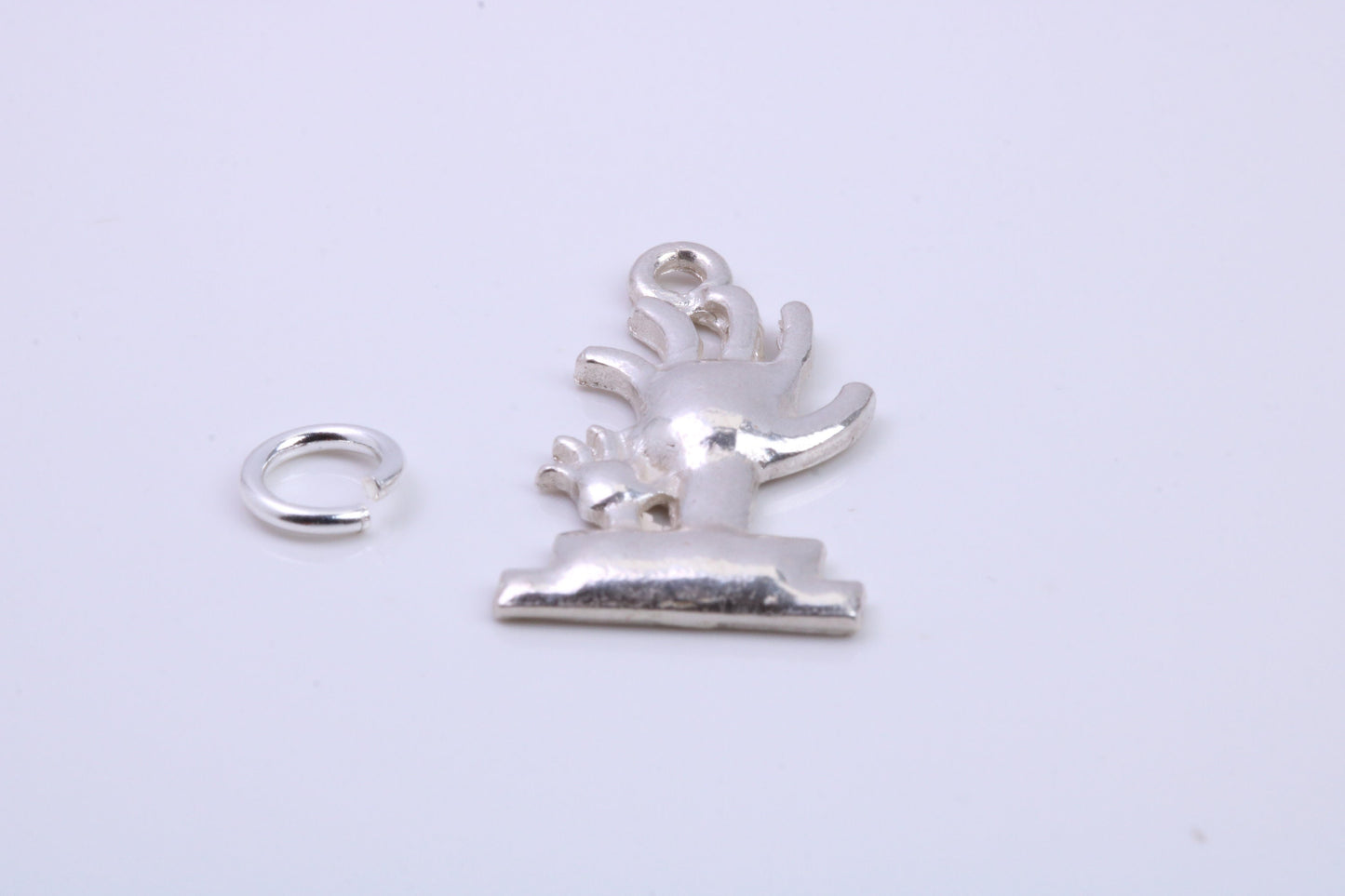 Cactus Tree Charm, Traditional Charm, Made from Solid 925 Grade Sterling Silver, Complete with Attachment Link