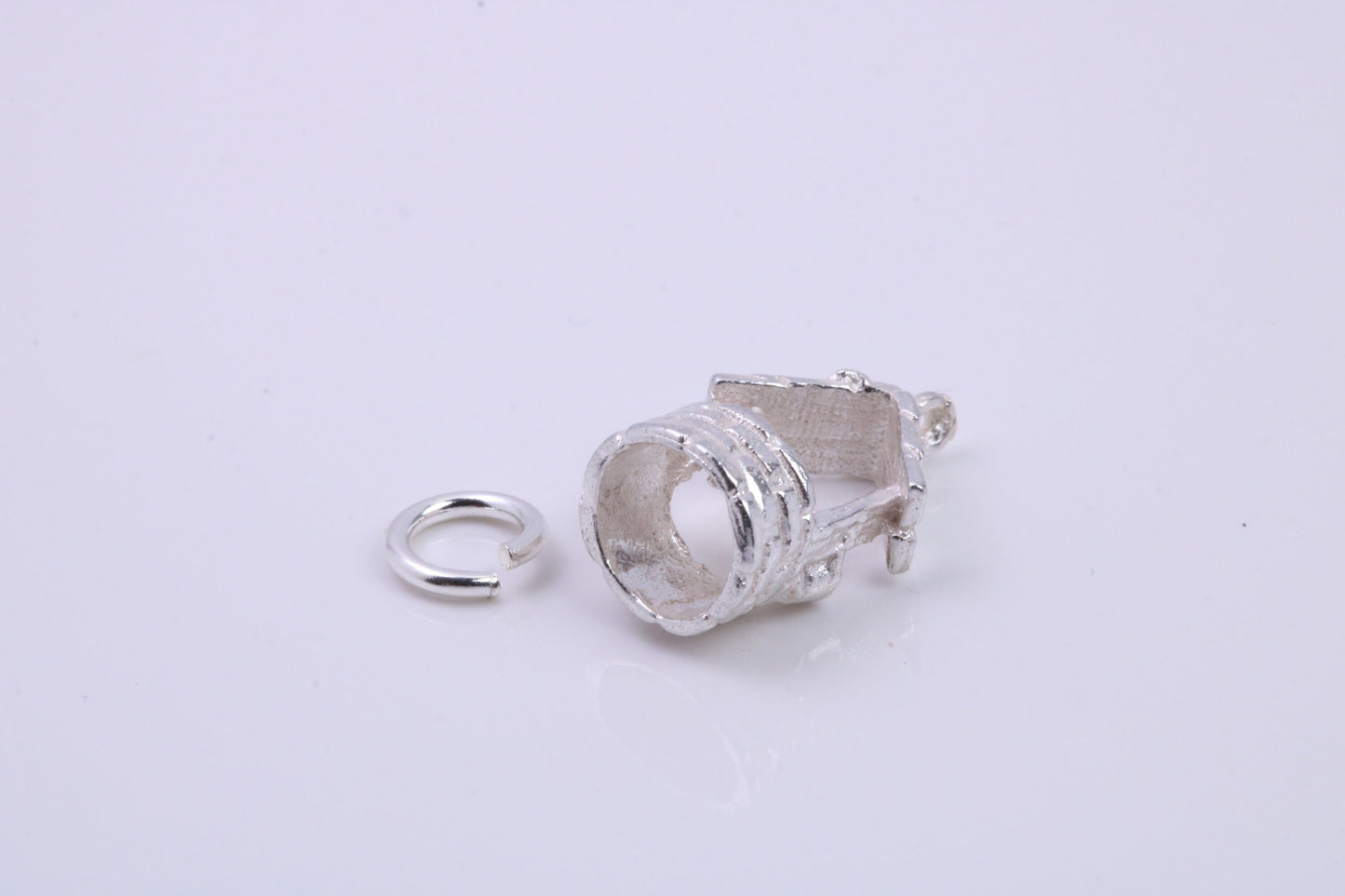 Wishing Well Charm, Traditional Charm, Made from Solid 925 Grade Sterling Silver, Complete with Attachment Link