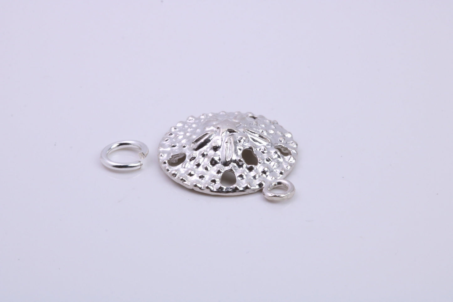 Star Fish Fossil Charm, Traditional Charm, Made from Solid 925 Grade Sterling Silver, Complete with Attachment Link