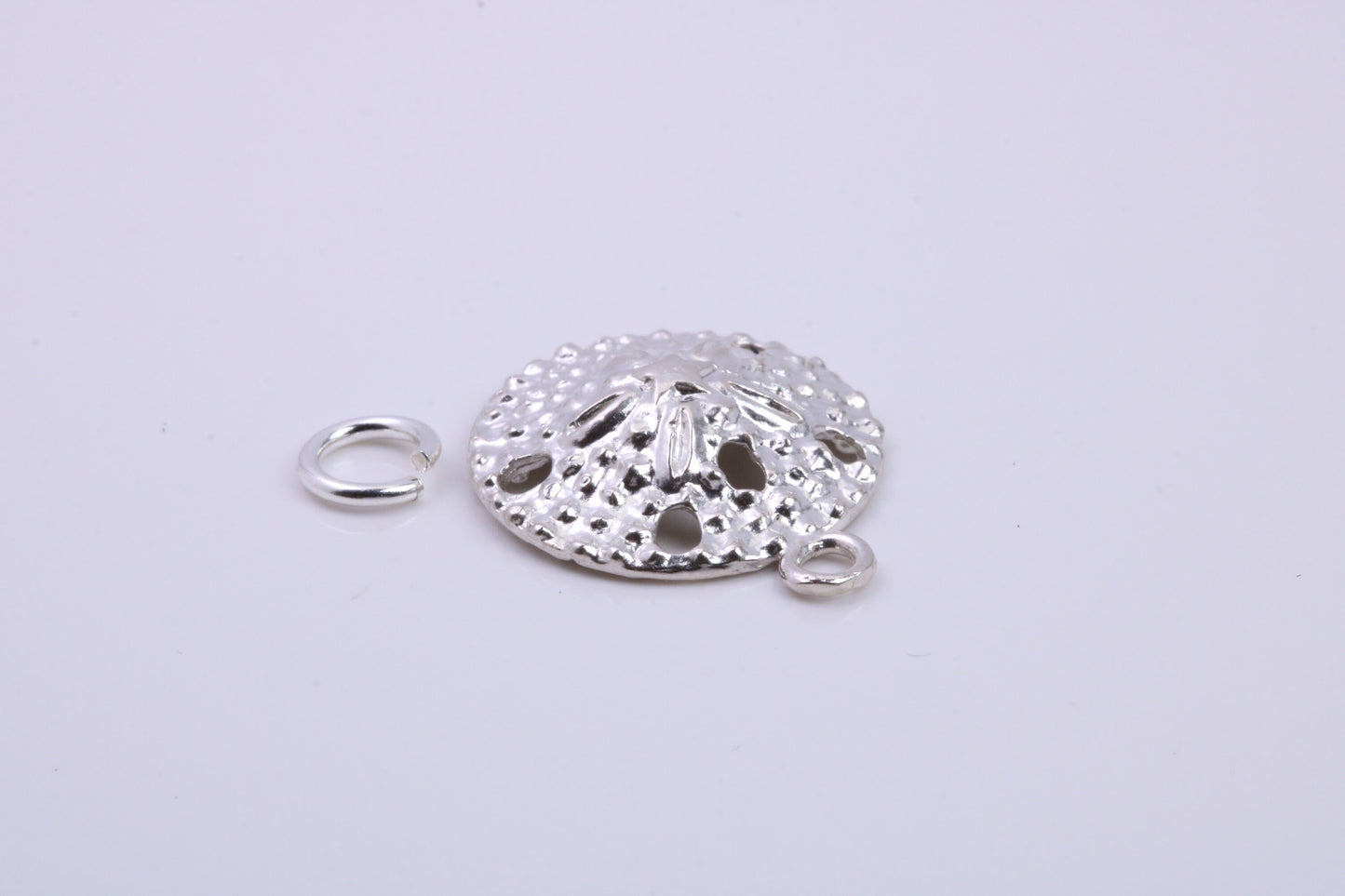 Star Fish Fossil Charm, Traditional Charm, Made from Solid 925 Grade Sterling Silver, Complete with Attachment Link