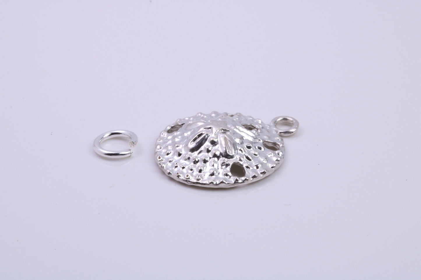 Star Fish Fossil Charm, Traditional Charm, Made from Solid 925 Grade Sterling Silver, Complete with Attachment Link