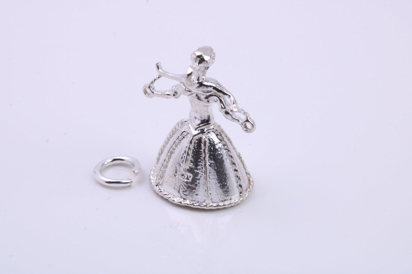 Water Carrier Charm, Traditional Charm, Made from Solid 925 Grade Sterling Silver, Complete with Attachment Link