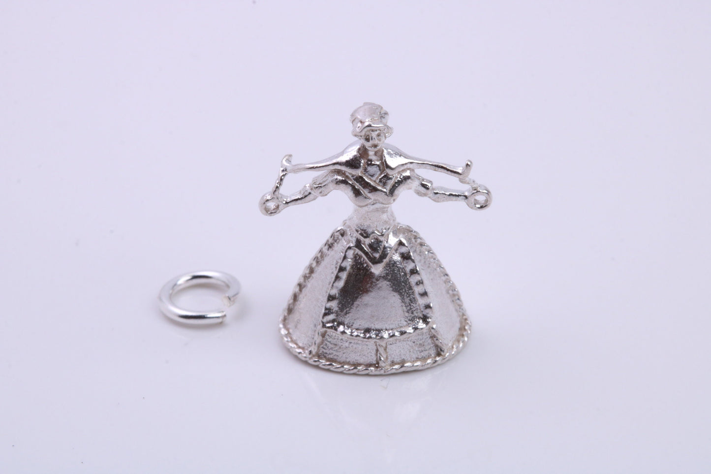 Water Carrier Charm, Traditional Charm, Made from Solid 925 Grade Sterling Silver, Complete with Attachment Link