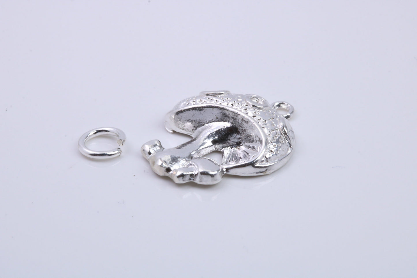 Toadstool Charm, Traditional Charm, Made from Solid 925 Grade Sterling Silver, Complete with Attachment Link