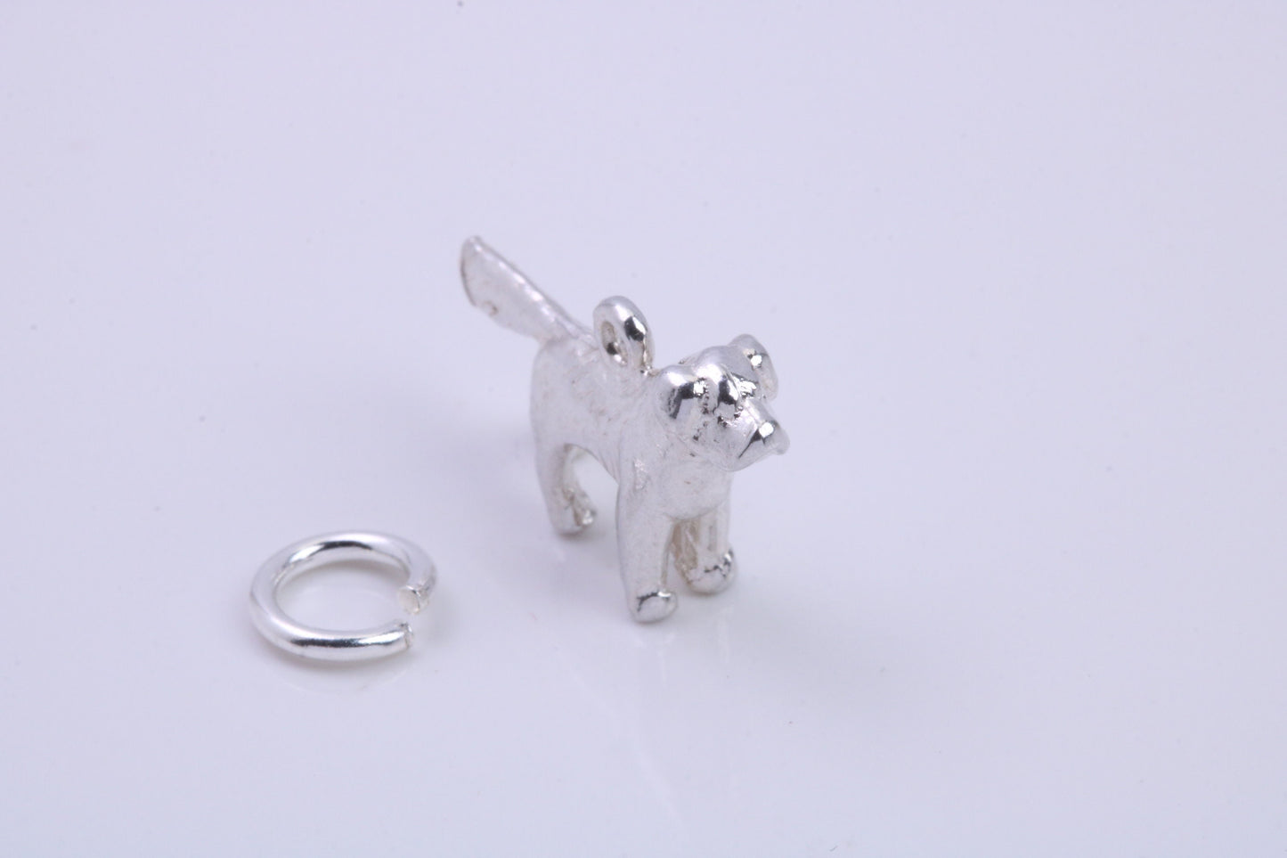 Pointer Dog Charm, Traditional Charm, Made from Solid 925 Grade Sterling Silver, Complete with Attachment Link