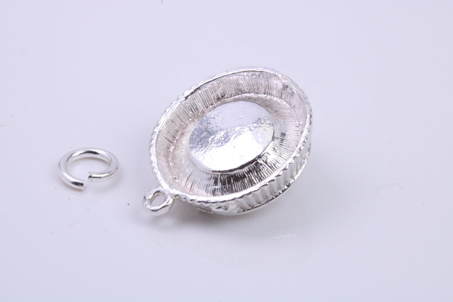 Roulette Wheel Charm, Traditional Charm, Made from Solid 925 Grade Sterling Silver, Complete with Attachment Link