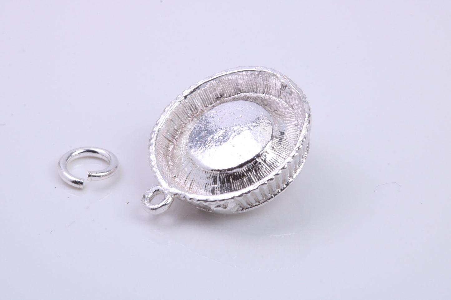Roulette Wheel Charm, Traditional Charm, Made from Solid 925 Grade Sterling Silver, Complete with Attachment Link