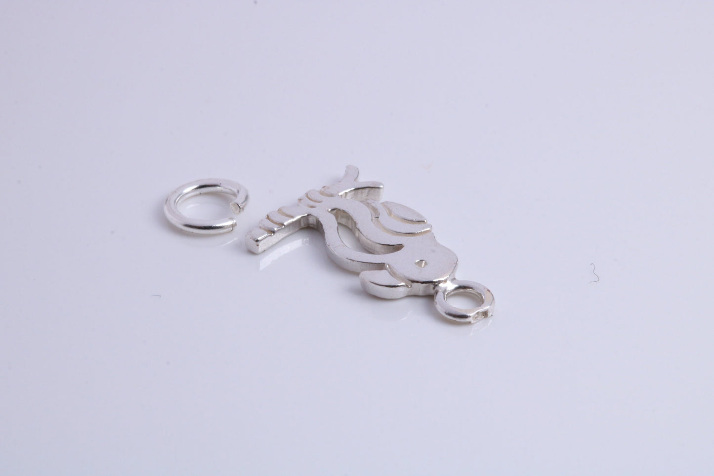 Parrot Charm, Traditional Charm, Made from Solid 925 Grade Sterling Silver, Complete with Attachment Link