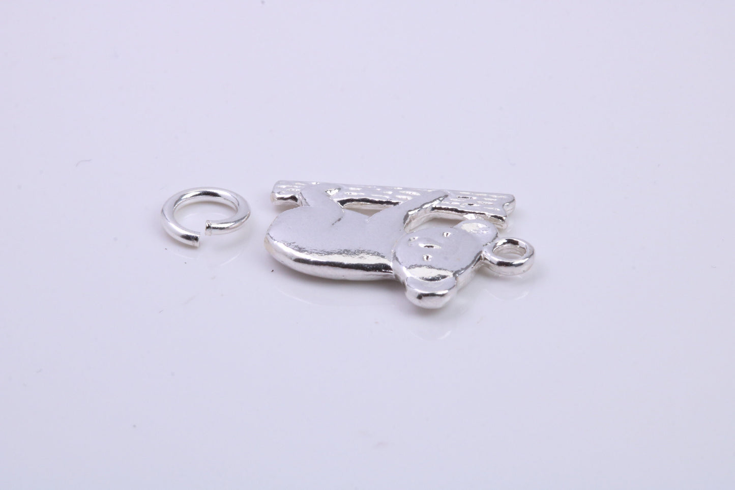 Koala Bear Charm, Traditional Charm, Made from Solid 925 Grade Sterling Silver, Complete with Attachment Link