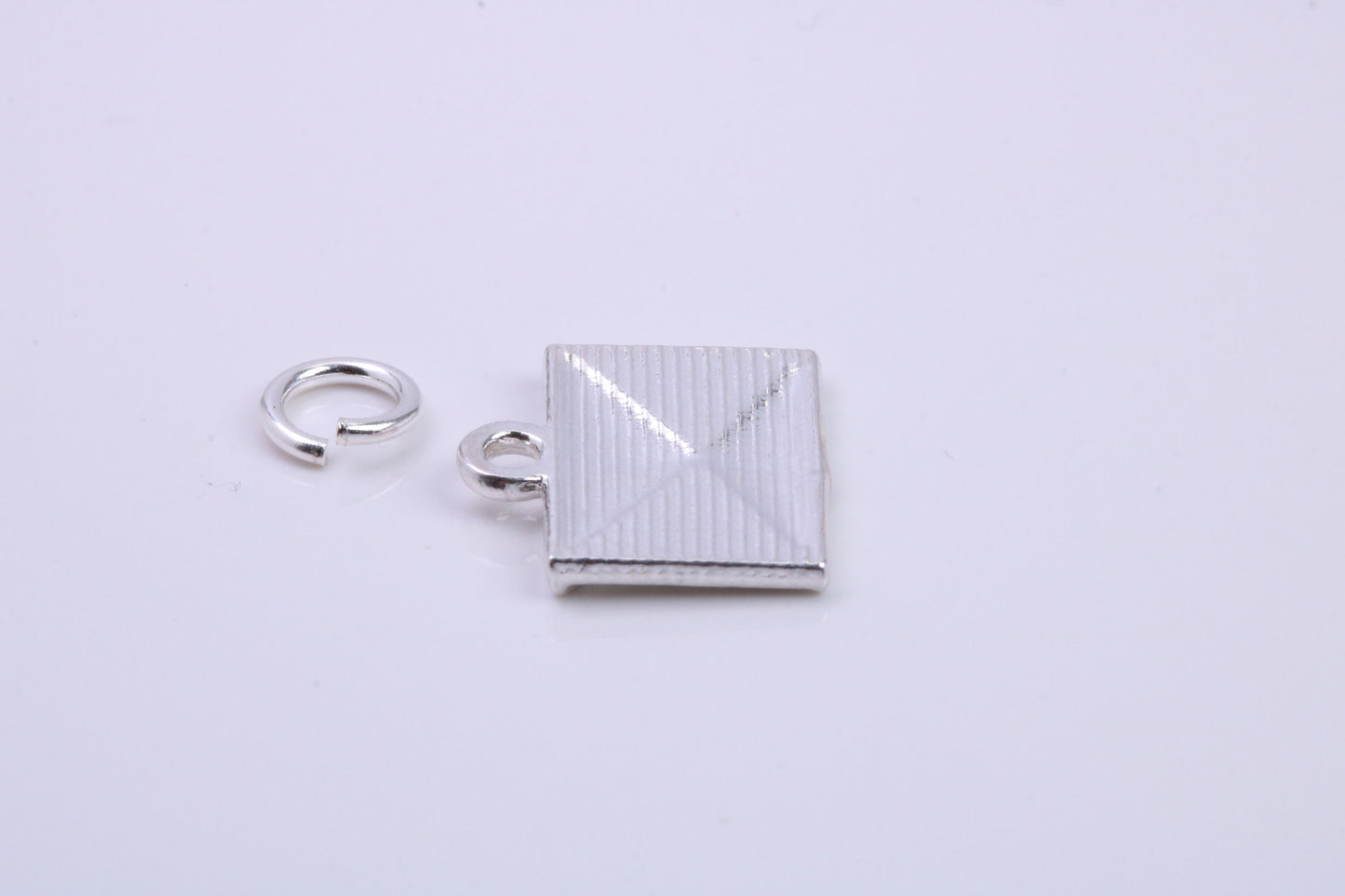 Envelope Charm, Traditional Charm, Made from Solid 925 Grade Sterling Silver, Complete with Attachment Link