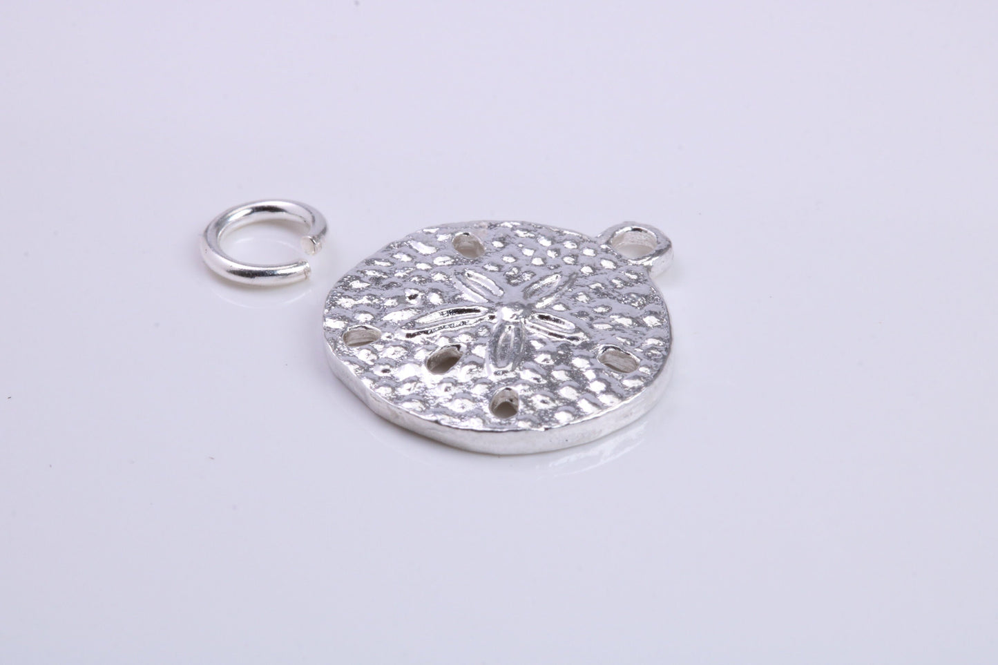 Star Fish Fossil Charm, Traditional Charm, Made from Solid 925 Grade Sterling Silver, Complete with Attachment Link
