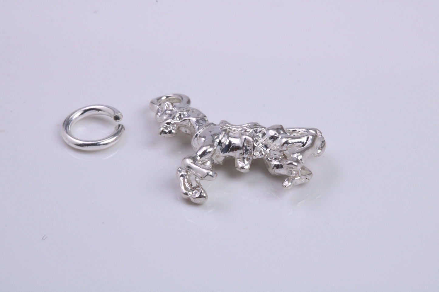 Stallion Charm, Traditional Charm, Made from Solid 925 Grade Sterling Silver, Complete with Attachment Link