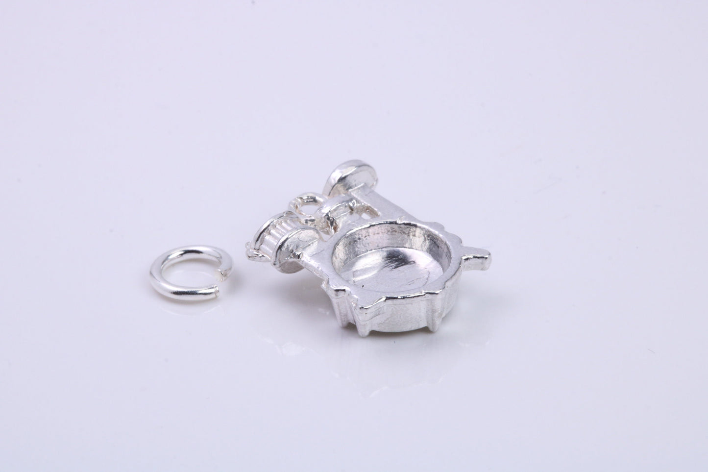 Drum Set Charm, Traditional Charm, Made from Solid 925 Grade Sterling Silver, Complete with Attachment Link