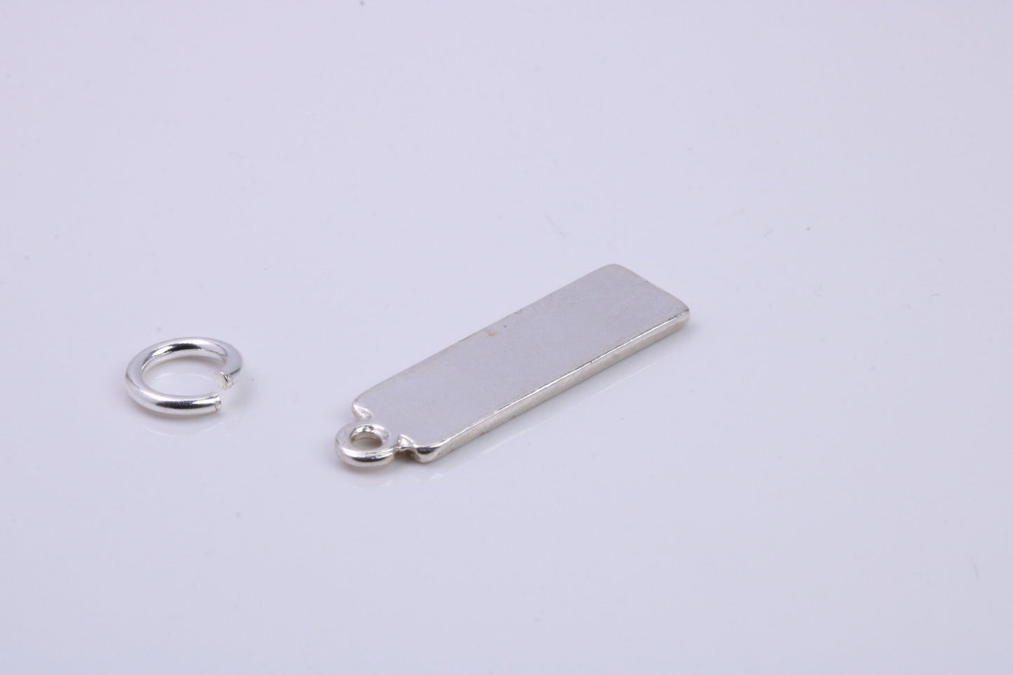 Chocolate Bar Charm, Traditional Charm, Made from Solid 925 Grade Sterling Silver, Complete with Attachment Link