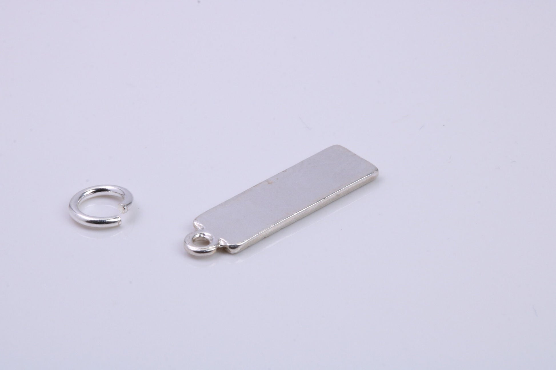 Chocolate Bar Charm, Traditional Charm, Made from Solid 925 Grade Sterling Silver, Complete with Attachment Link