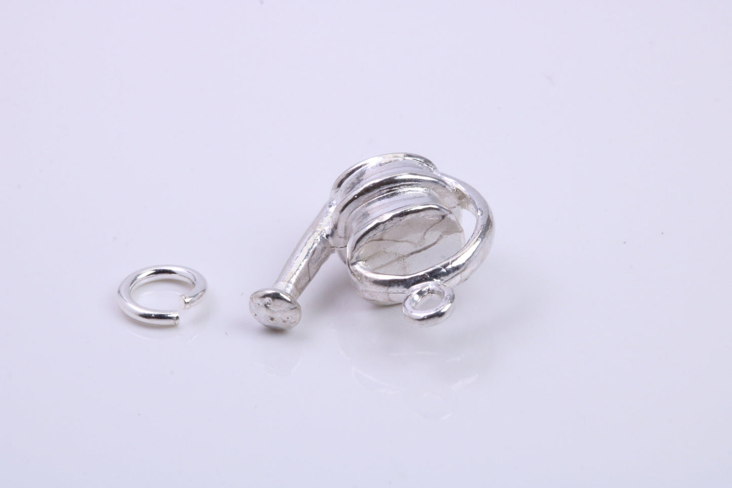 Garden Watering Can Charm, Traditional Charm, Made from Solid 925 Grade Sterling Silver, Complete with Attachment Link