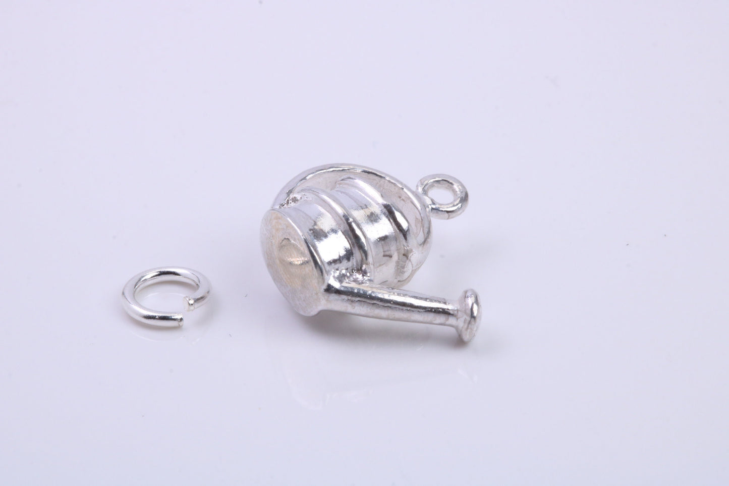 Garden Watering Can Charm, Traditional Charm, Made from Solid 925 Grade Sterling Silver, Complete with Attachment Link