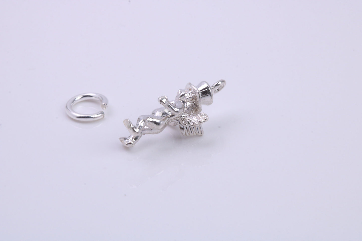 Leprechaun Charm, Traditional Charm, Made from Solid 925 Grade Sterling Silver, Complete with Attachment Link