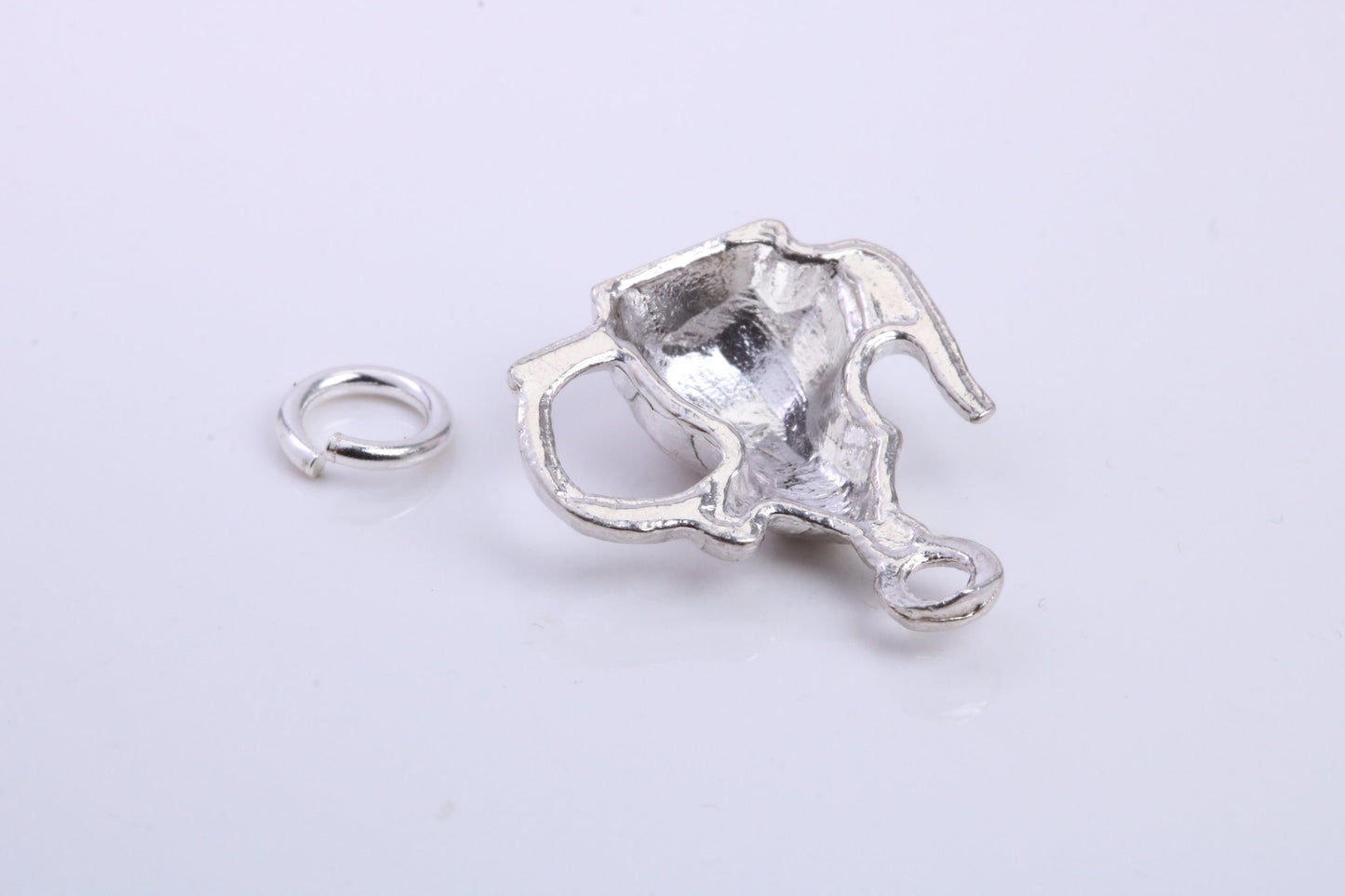 Tea Pot Charm, Traditional Charm, Made from Solid 925 Grade Sterling Silver, Complete with Attachment Link