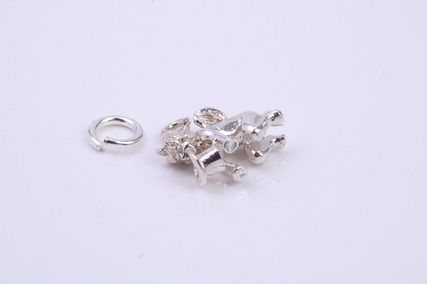 Cupid Charm, Traditional Charm, Made from Solid 925 Grade Sterling Silver, Complete with Attachment Link