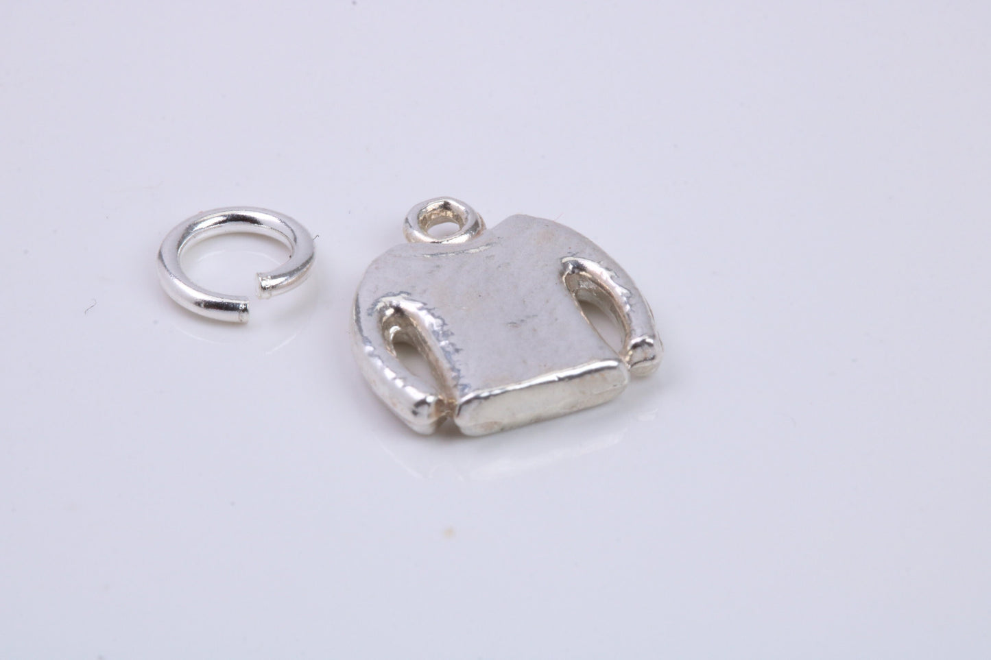 Jumper Charm, Traditional Charm, Made from Solid 925 Grade Sterling Silver, Complete with Attachment Link