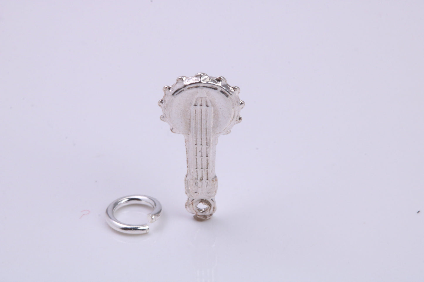 Banjo Charm, Traditional Charm, Made from Solid 925 Grade Sterling Silver, Complete with Attachment Link
