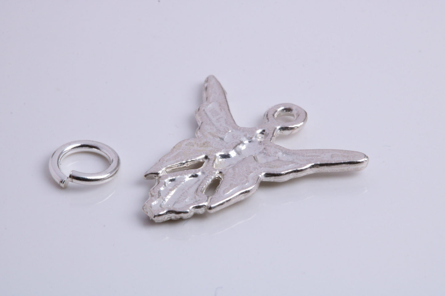 Angel / Fairy Charm, Traditional Charm, Made from Solid 925 Grade Sterling Silver, Complete with Attachment Link