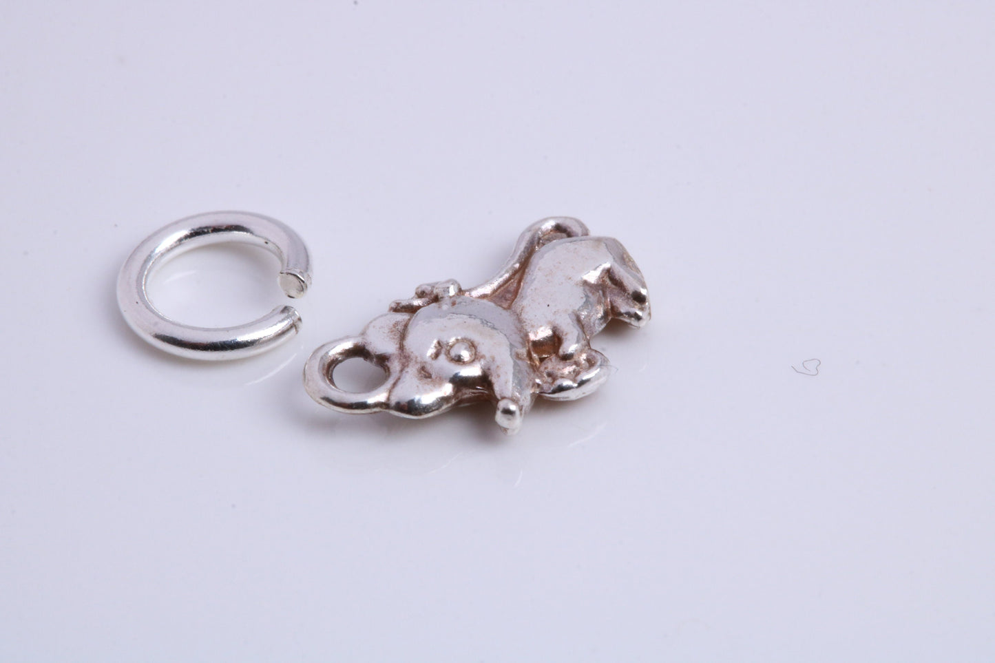 Mouse Charm, Traditional Charm, Made from Solid 925 Grade Sterling Silver, Complete with Attachment Link
