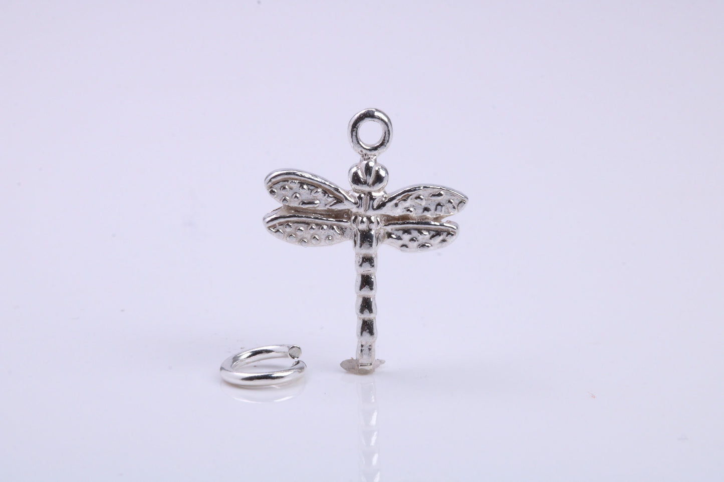 Dragon Fly Charm, Traditional Charm, Made from Solid 925 Grade Sterling Silver, Complete with Attachment Link