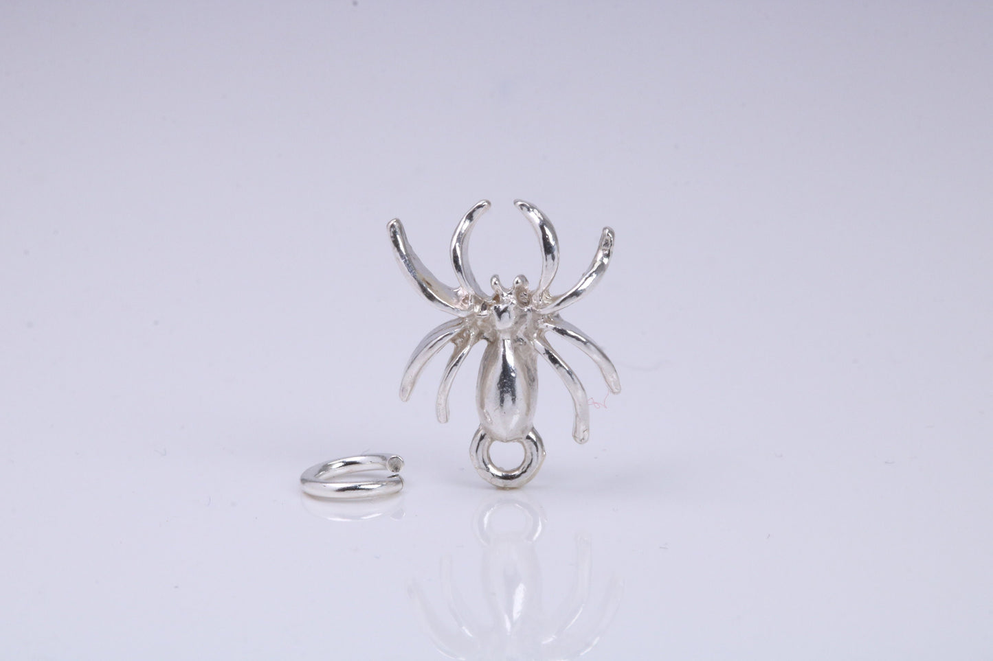 Spider Charm, Traditional Charm, Made from Solid 925 Grade Sterling Silver, Complete with Attachment Link
