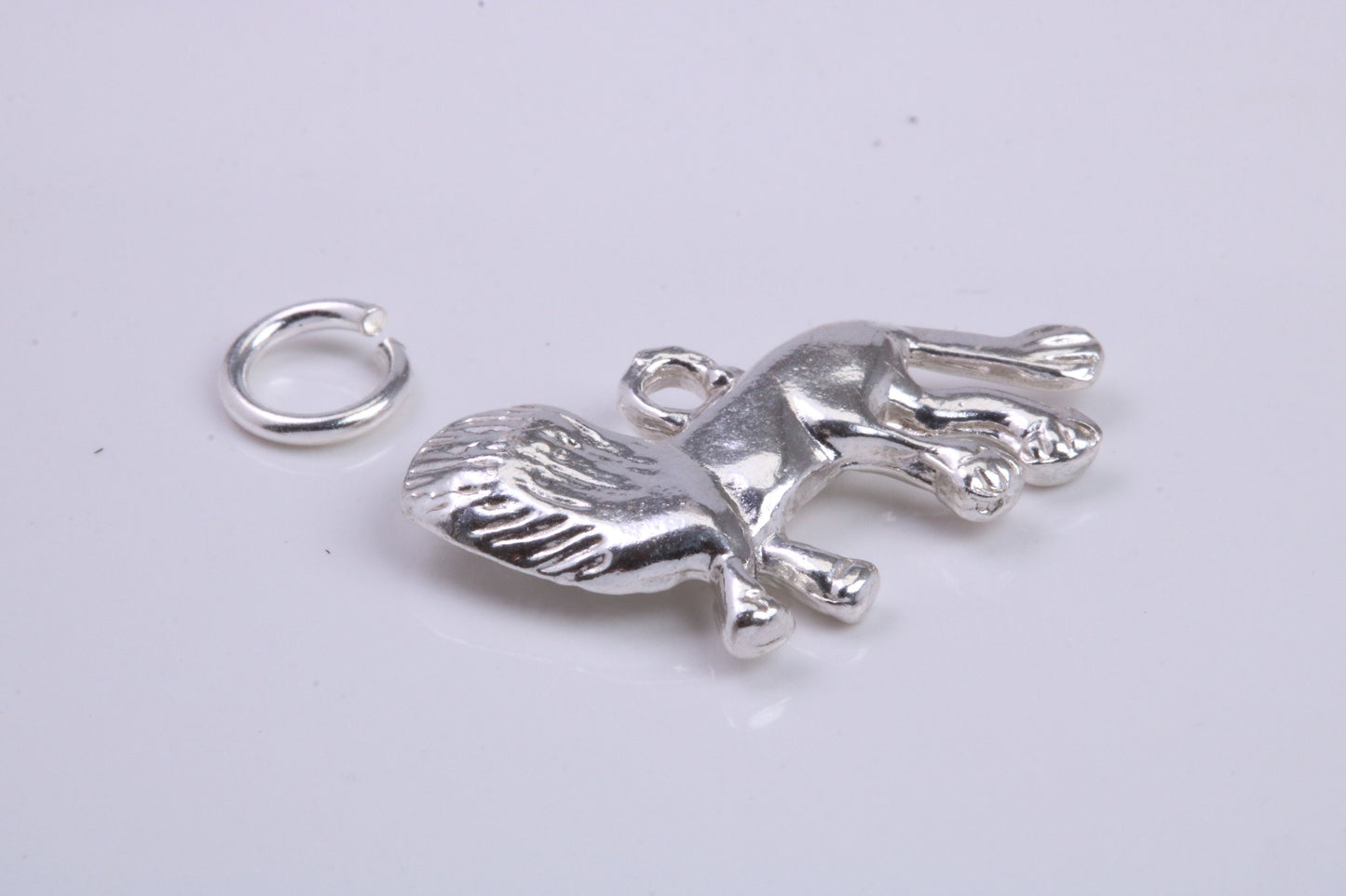 Lion Charm, Traditional Charm, Made from Solid 925 Grade Sterling Silver, Complete with Attachment Link