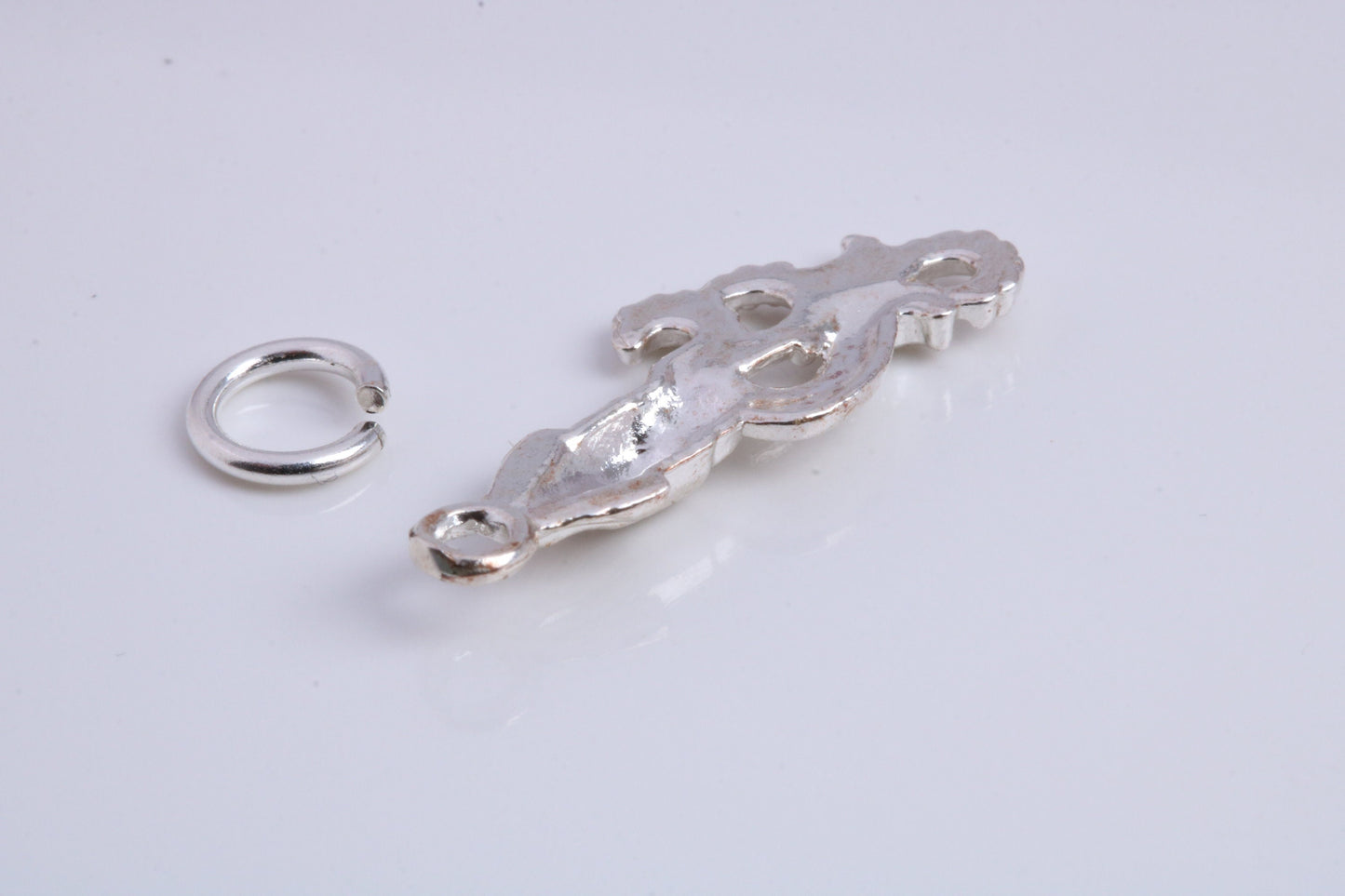 Squid Charm, Traditional Charm, Made from Solid 925 Grade Sterling Silver, Complete with Attachment Link