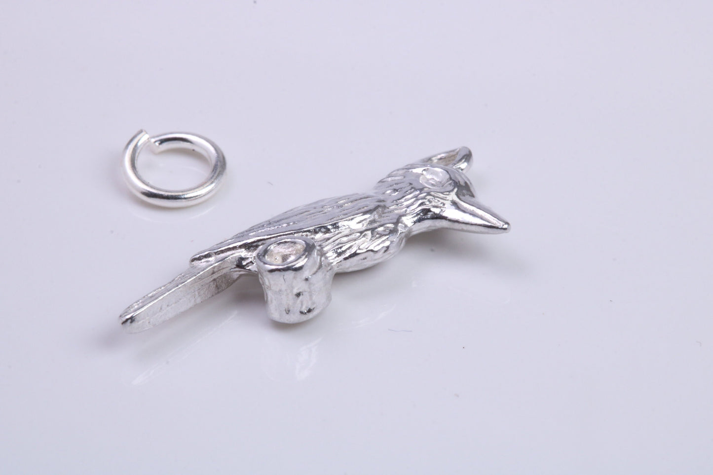 Raven Charm, Traditional Charm, Made from Solid 925 Grade Sterling Silver, Complete with Attachment Link