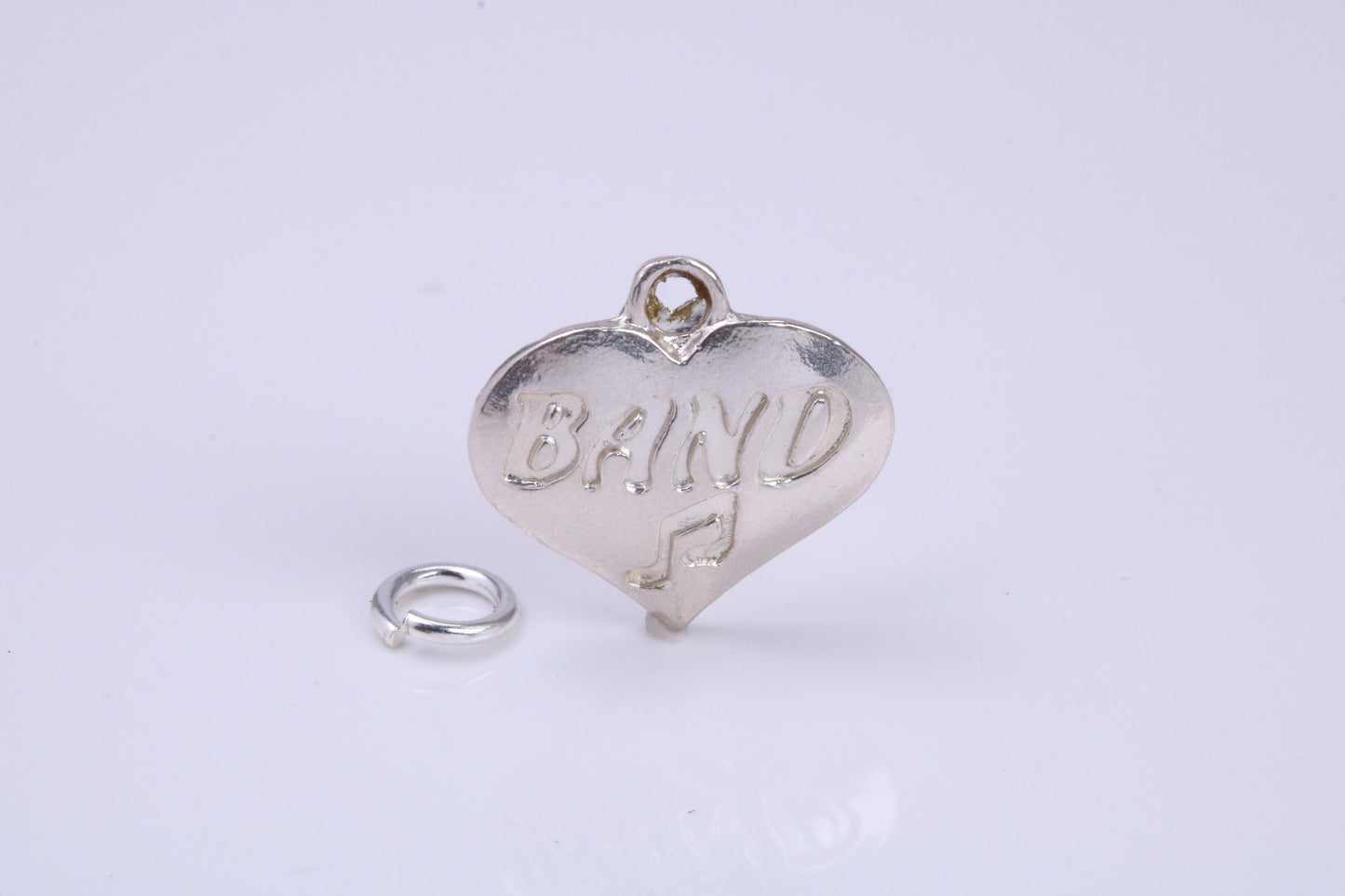 Love Band Charm, Traditional Charm, Made from Solid 925 Grade Sterling Silver, Complete with Attachment Link