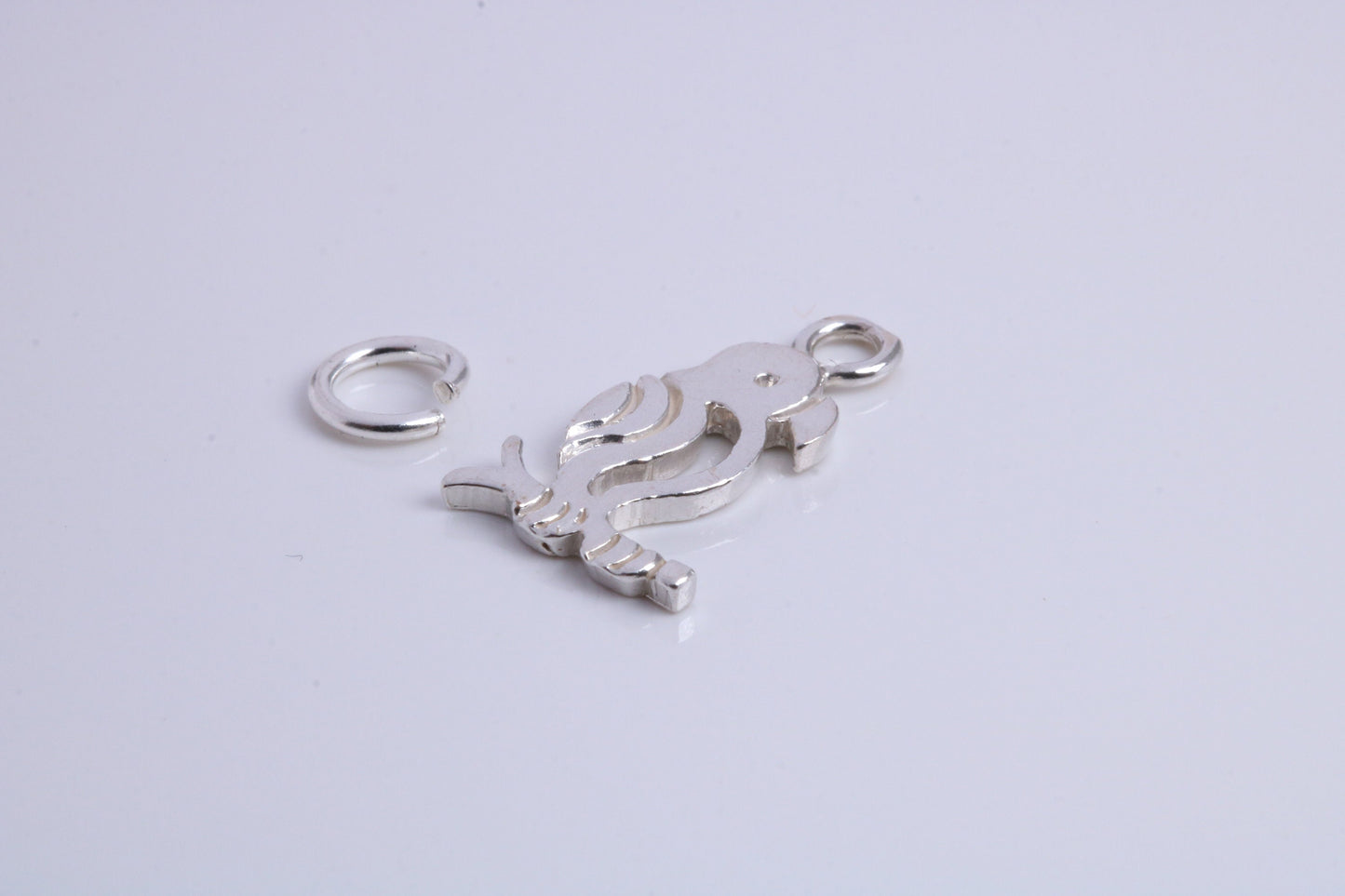 Parrot Charm, Traditional Charm, Made from Solid 925 Grade Sterling Silver, Complete with Attachment Link
