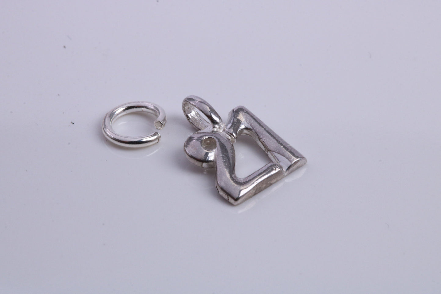 21st Birthday Charm, Traditional Charm, Made from Solid 925 Grade Sterling Silver, Complete with Attachment Link