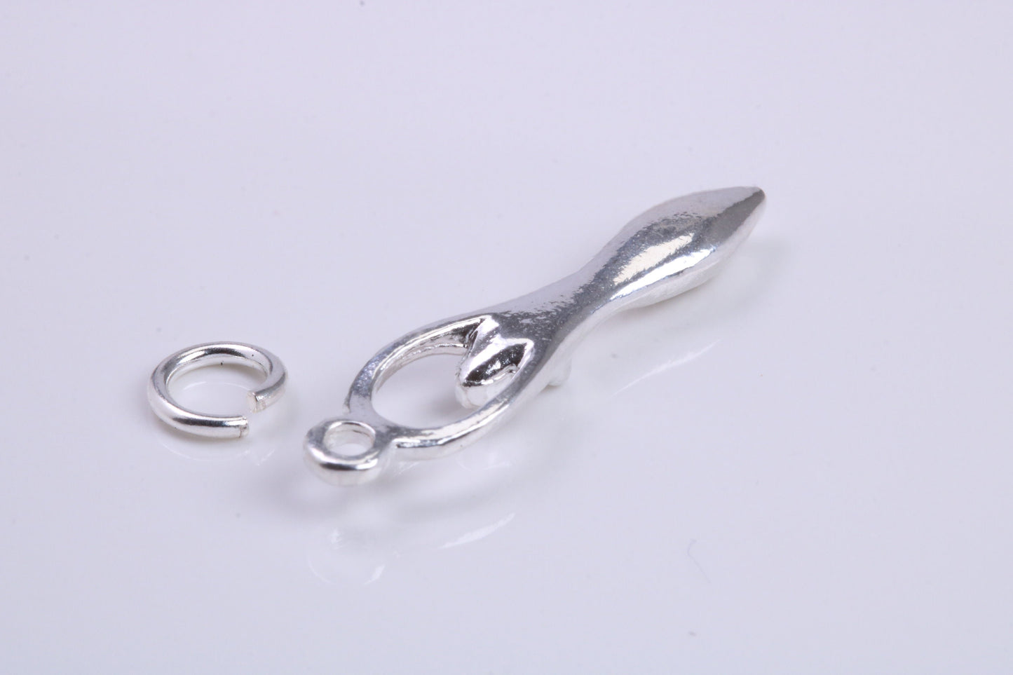 Spiral Goddess Charm, Traditional Charm, Made from Solid 925 Grade Sterling Silver, Complete with Attachment Link