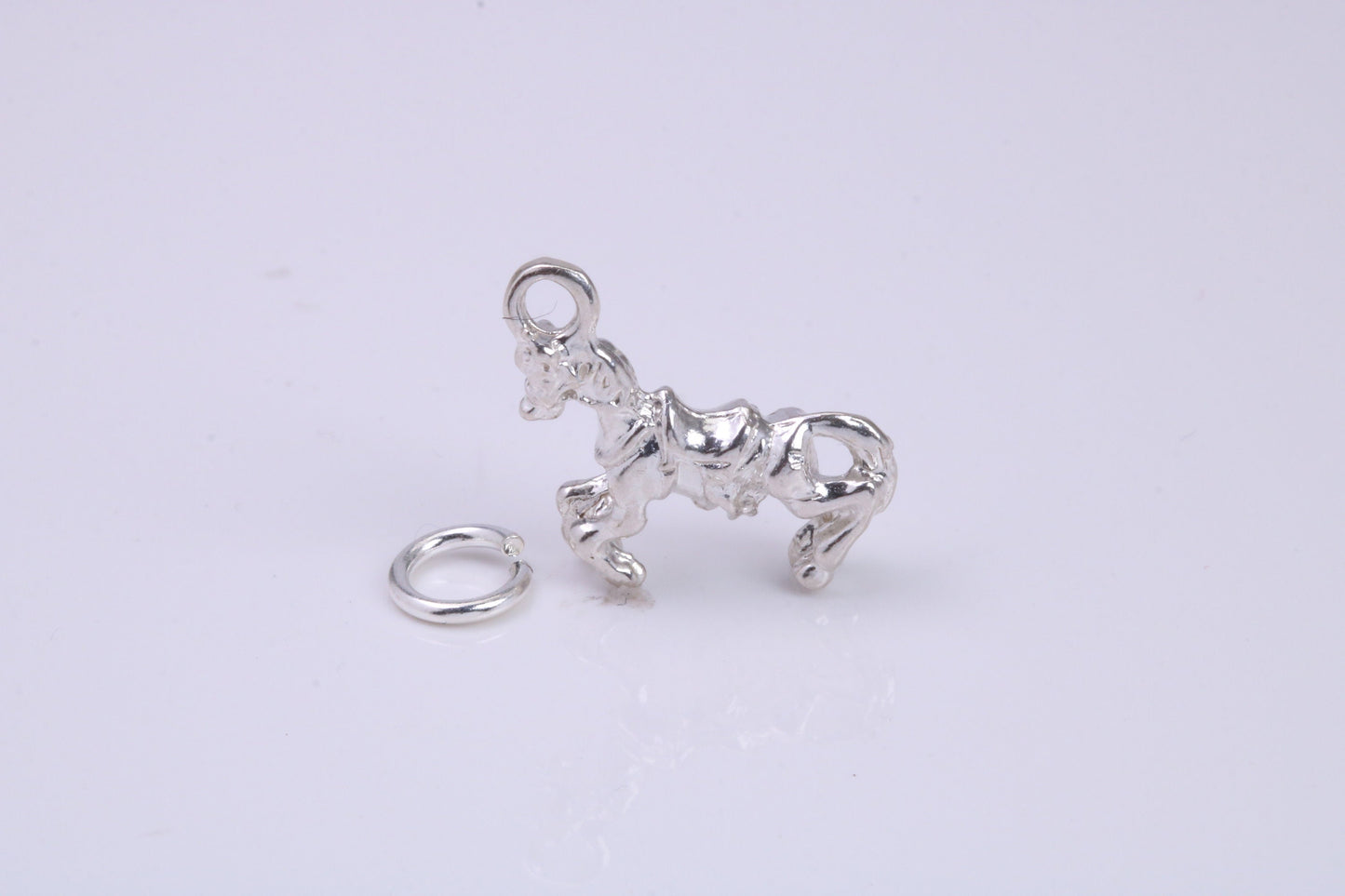 Stallion Charm, Traditional Charm, Made from Solid 925 Grade Sterling Silver, Complete with Attachment Link