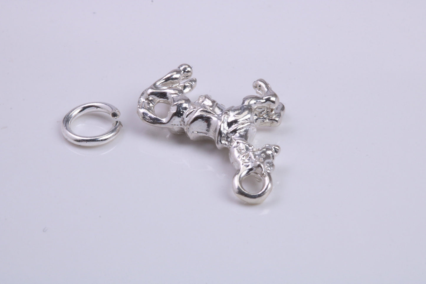 Stallion Charm, Traditional Charm, Made from Solid 925 Grade Sterling Silver, Complete with Attachment Link