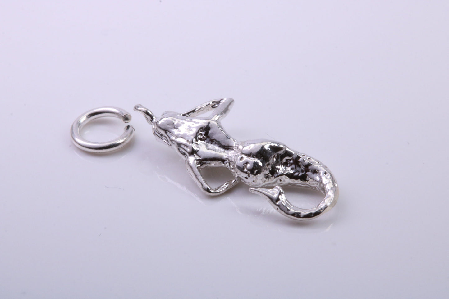 Mermaid Charm, Traditional Charm, Made from Solid 925 Grade Sterling Silver, Complete with Attachment Link