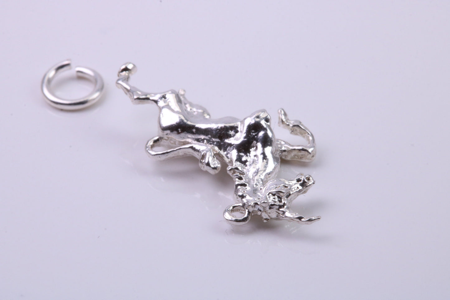 Unicorn Charm, Traditional Charm, Made from Solid 925 Grade Sterling Silver, Complete with Attachment Link
