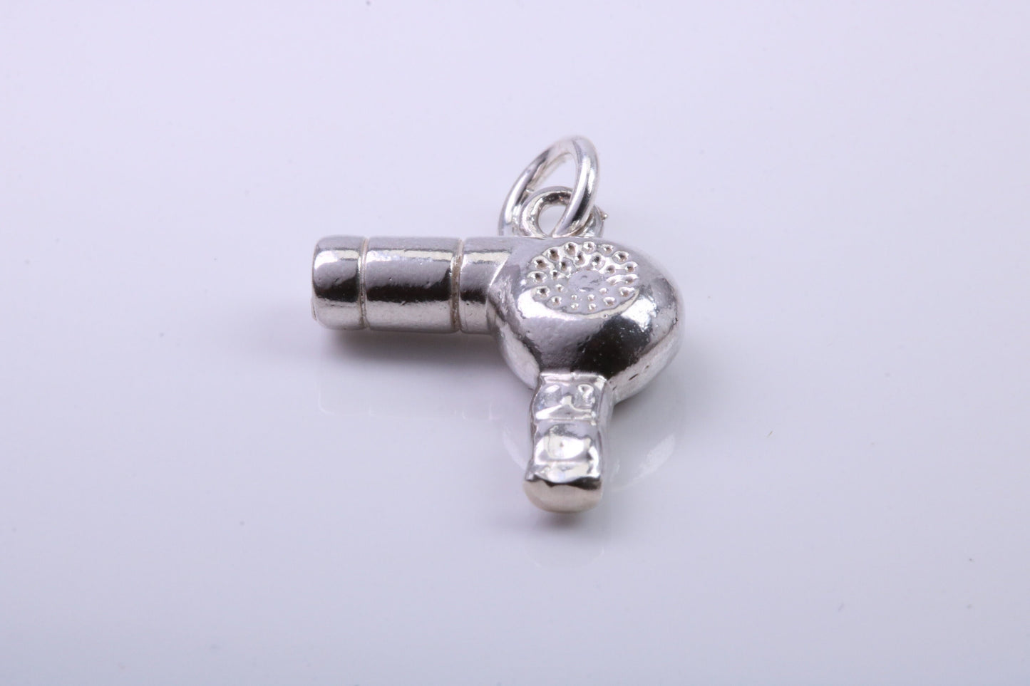 Hair Dryer Charm, Traditional Charm, Made from Solid 925 Grade Sterling Silver, Complete with Attachment Link