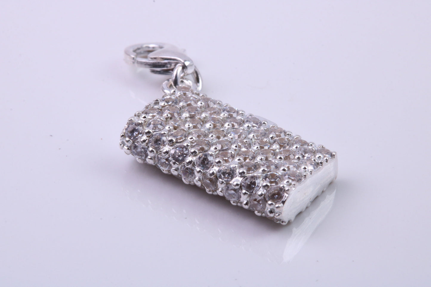 Clutch Bag Charm, Traditional Charm, Made from Solid 925 Grade Sterling Silver, Complete with Attachment Link