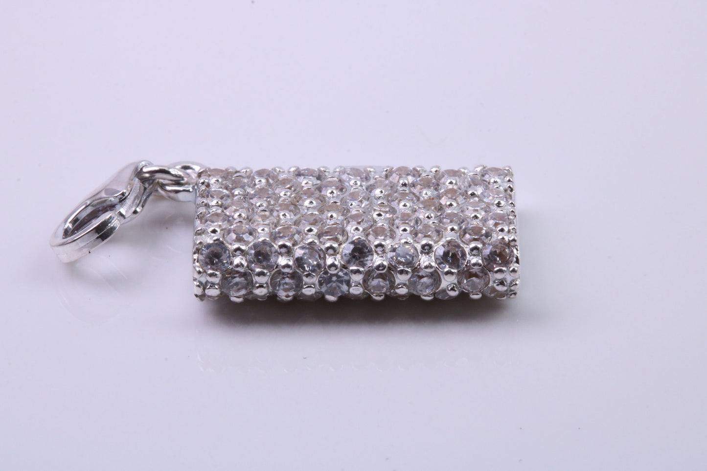 Clutch Bag Charm, Traditional Charm, Made from Solid 925 Grade Sterling Silver, Complete with Attachment Link
