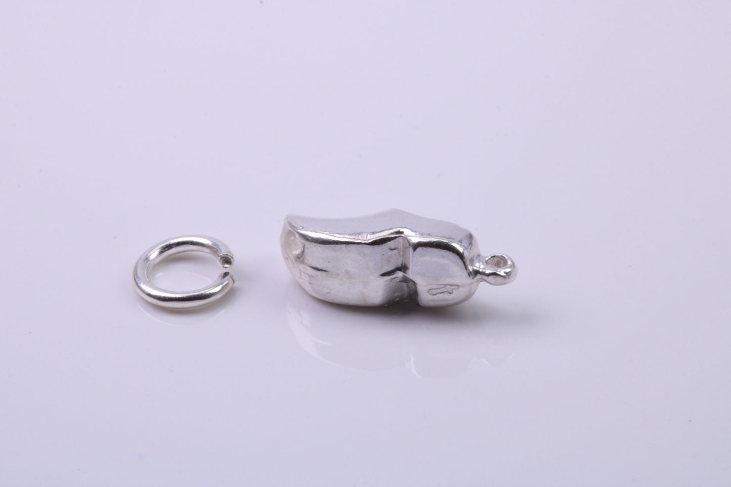 Clog Charm, Traditional Charm, Made from Solid 925 Grade Sterling Silver, Complete with Attachment Link