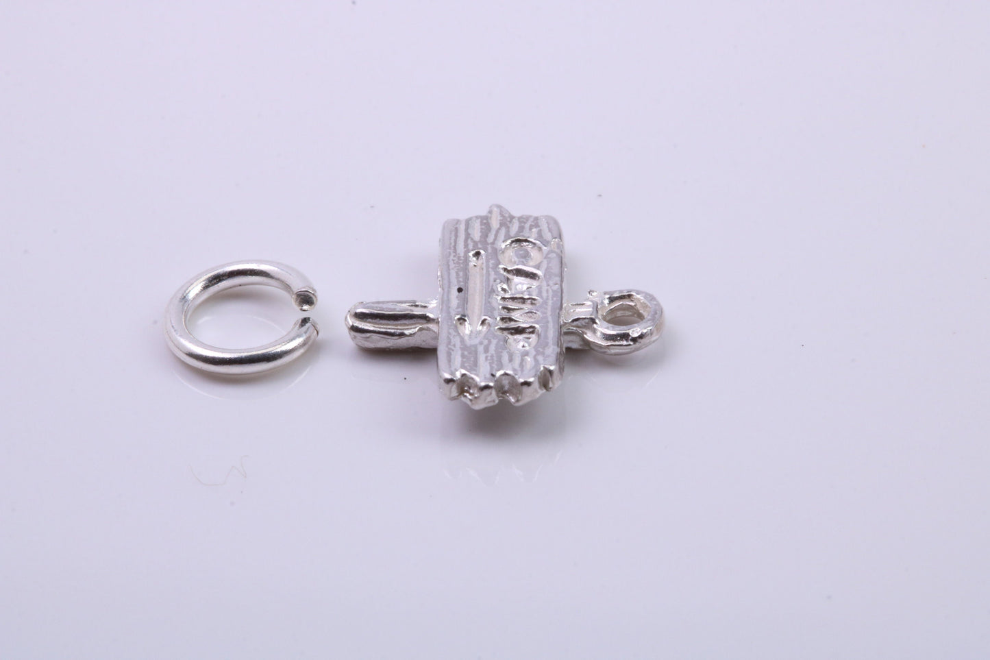 Camping Charm, Traditional Charm, Made from Solid 925 Grade Sterling Silver, Complete with Attachment Link