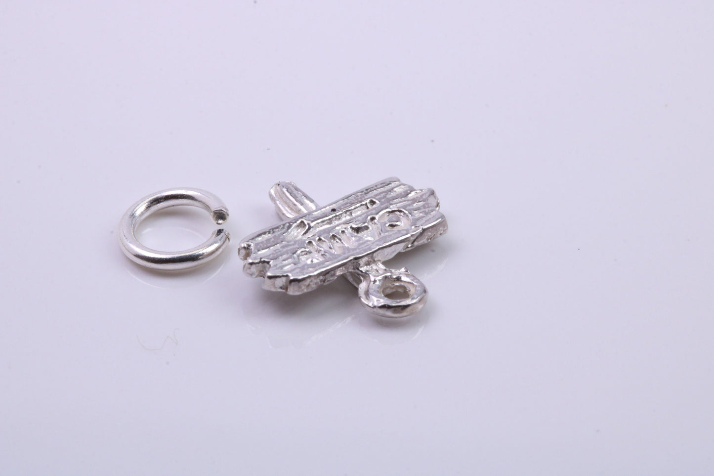 Camping Charm, Traditional Charm, Made from Solid 925 Grade Sterling Silver, Complete with Attachment Link