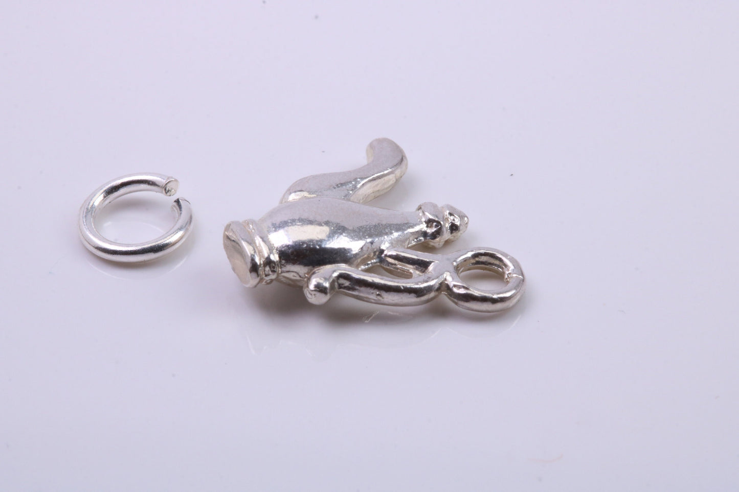 Coffee Pot Charm, Traditional Charm, Made from Solid 925 Grade Sterling Silver, Complete with Attachment Link