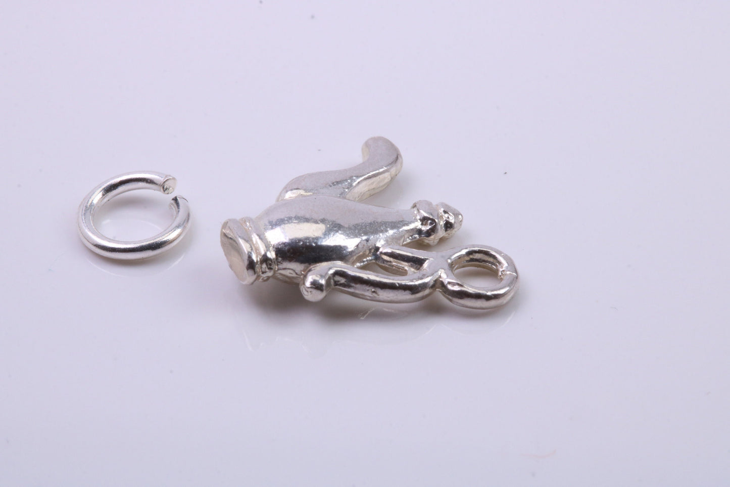 Coffee Pot Charm, Traditional Charm, Made from Solid 925 Grade Sterling Silver, Complete with Attachment Link